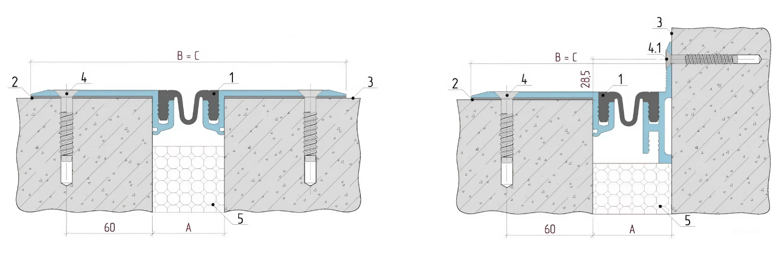 DSHKA installation diagram