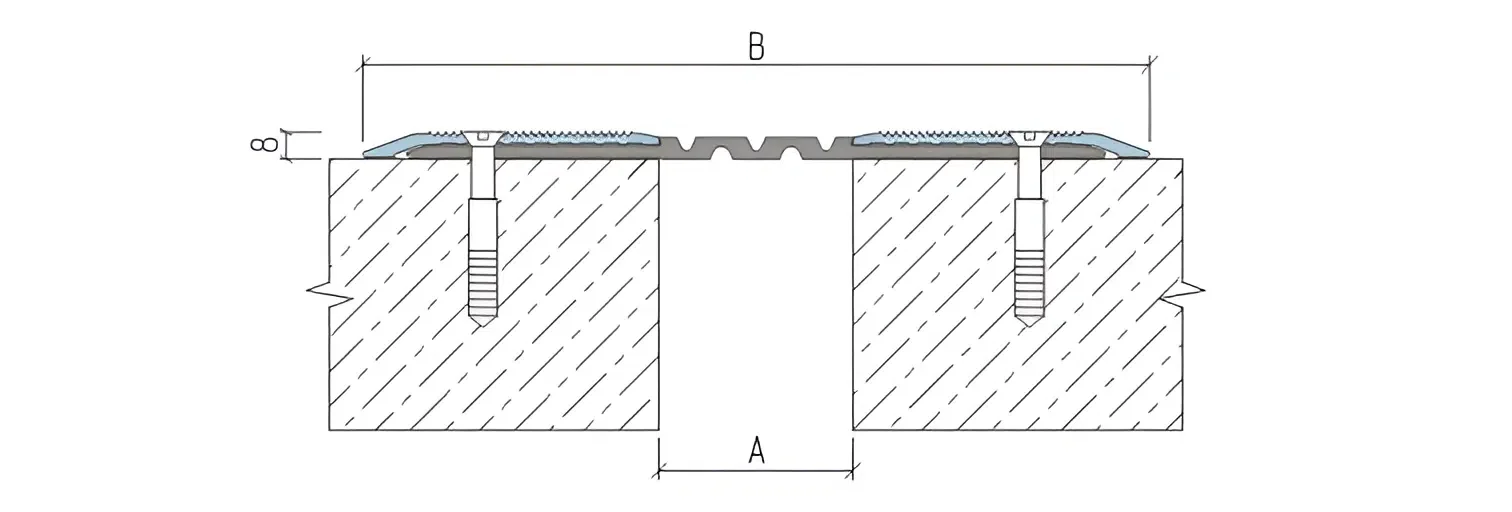 Installation diagram of AQUASTOP® DPPm expansion joint device